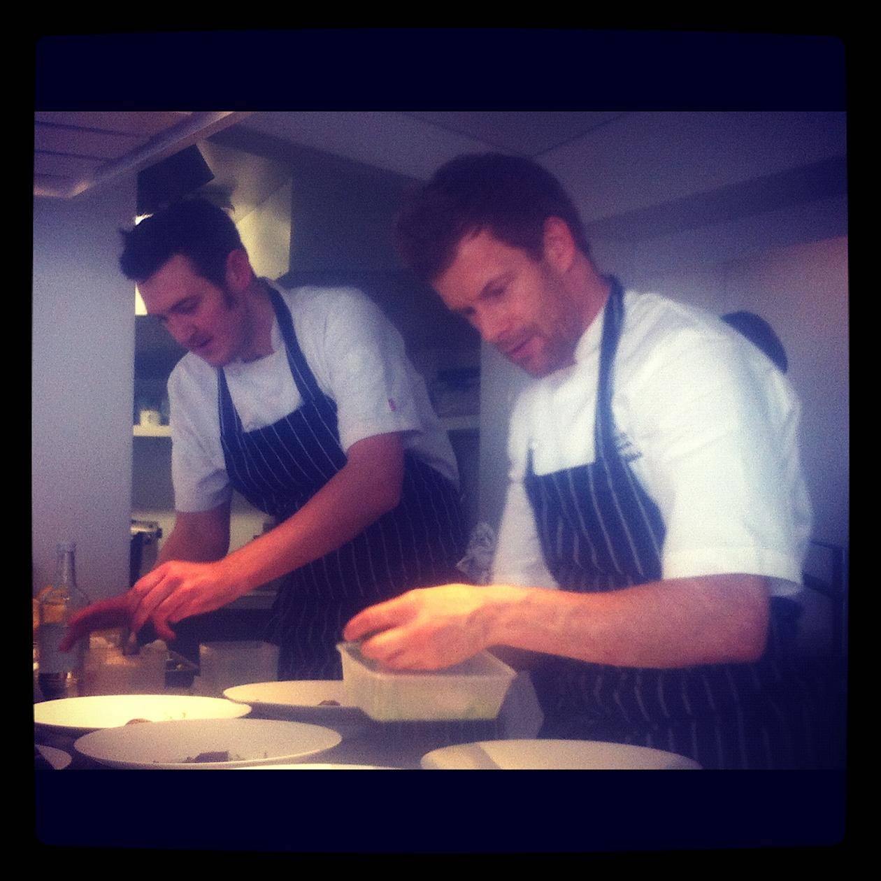 Chris with Tom Aikens