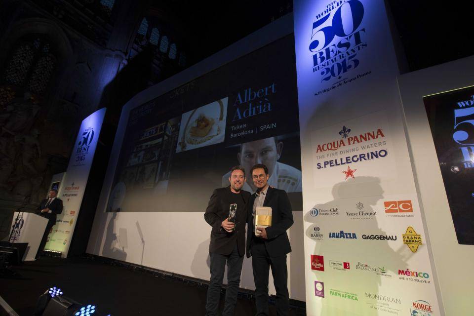 Albert Adrià with Ramon Morato. Photo: onEdition Photography Albert Adrià with Ramon Morato. Photo: onEdition Photography