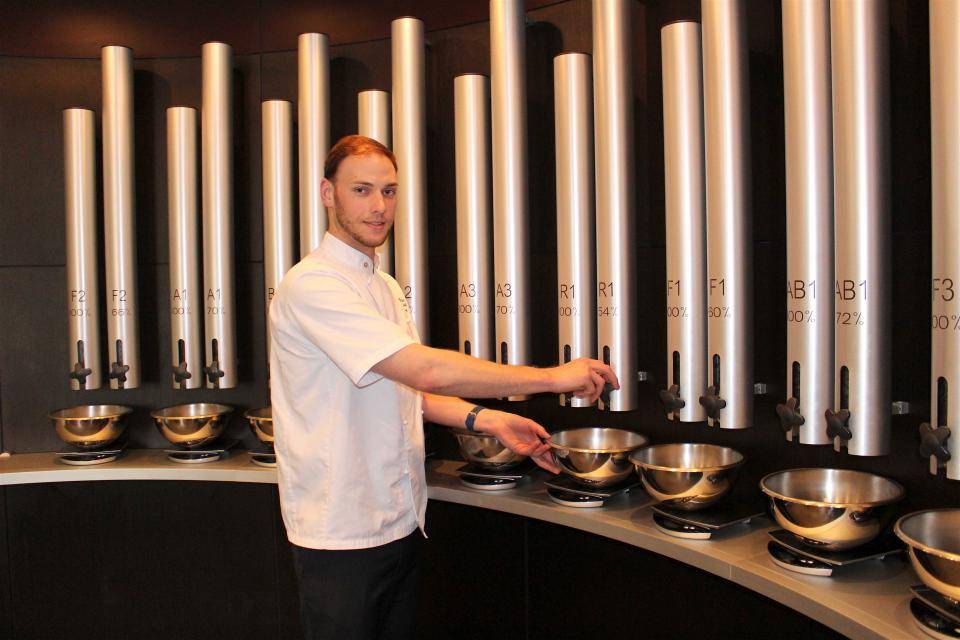 Reece Collier creating his Or Noir Chocolate Reece Collier creating his Or Noir Chocolate