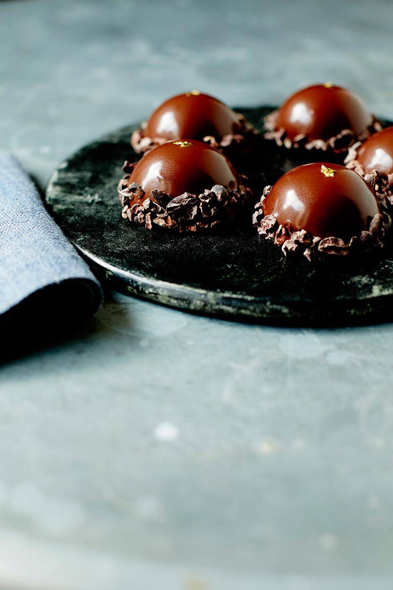 Chocolate domes by Will Torrent. Photo: Matt Russell Chocolate domes by Will Torrent. Photo: Matt Russell