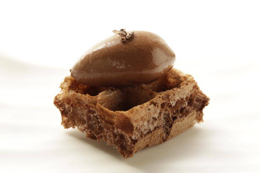 Chocolate air waffle by Albert Adria