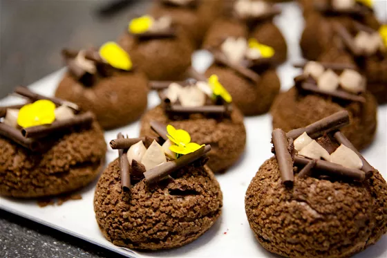 Opulence choux by Maxime Michelot, the winner of UK Junior Chocolate Masters