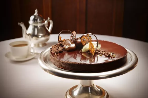 Chocolate praline tart, by Joanne Todd