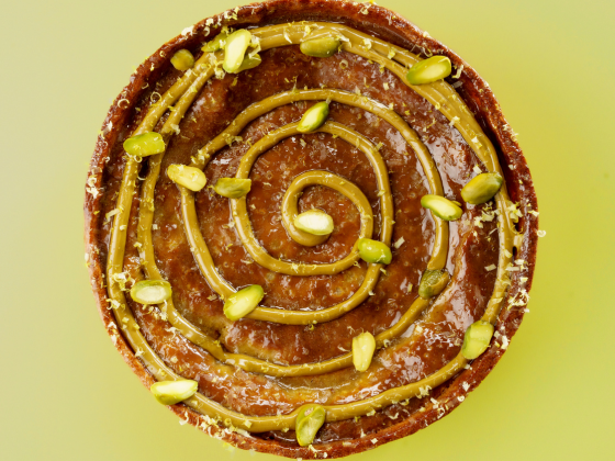 Flan pistache Philippe Muzé Cacao Barry France